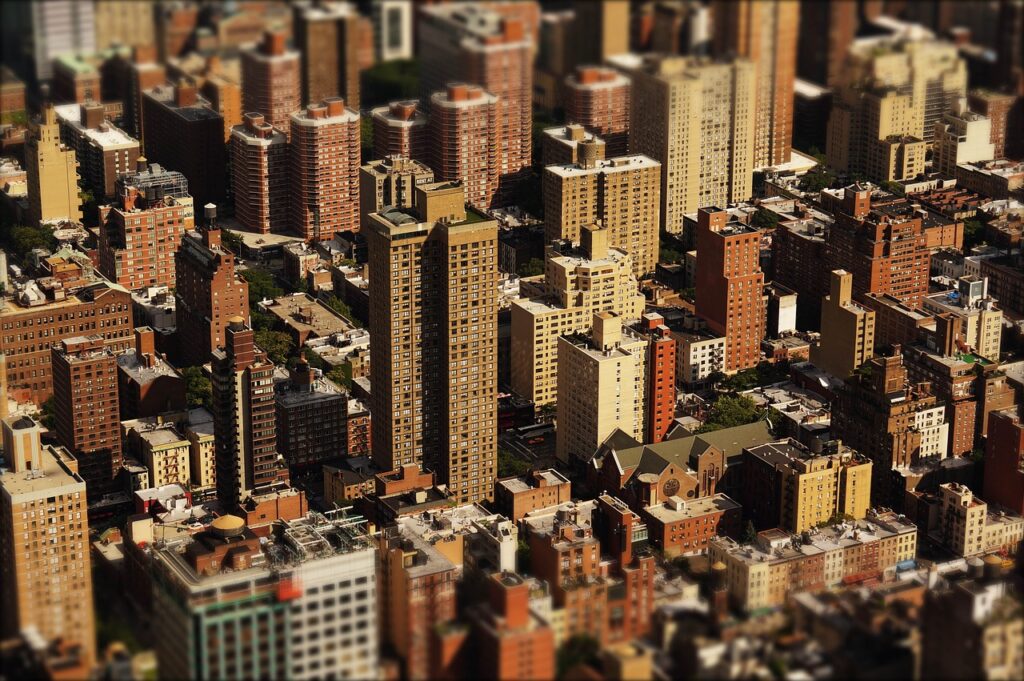 immobilier vue drone, ville, appartement , maison